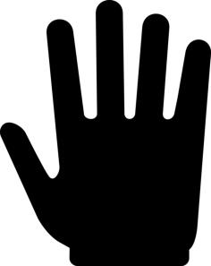 Male Hand Shape Outline Icon Svg Set, Free Vectors File